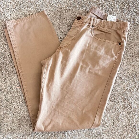 LEDBURY 5 Pocket Franklin Light Khaki Pants 34 - Picture 1 of 7
